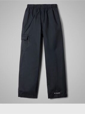 Columbia Boy’s Girl’s Kid’s Black Waterproof Rain Pants Packable Size XL
